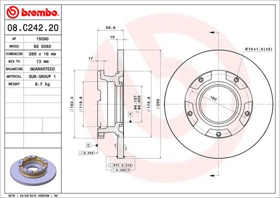 Breco BS 6082 - Əyləc Diski furqanavto.az