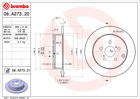 Breco BS 6039 - Əyləc Diski furqanavto.az