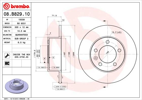 Breco BS 6031 - Əyləc Diski furqanavto.az