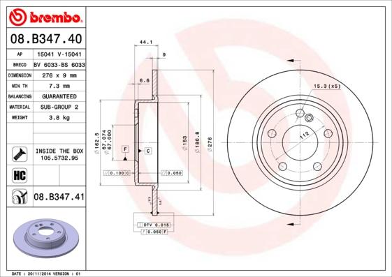 Breco BS 6033 - Əyləc Diski furqanavto.az