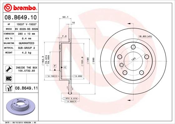 Breco BS 6029 - Əyləc Diski furqanavto.az