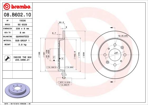 Breco BS 6028 - Əyləc Diski furqanavto.az