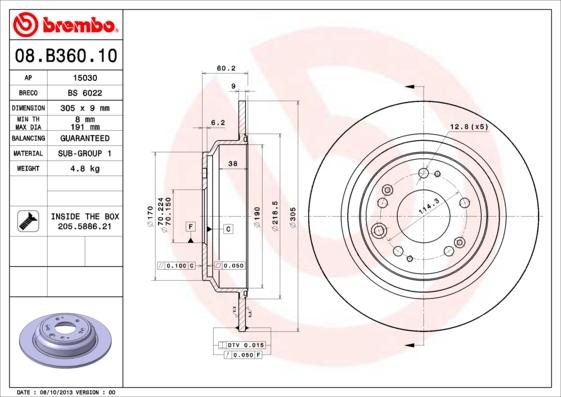 Breco BS 6022 - Əyləc Diski furqanavto.az