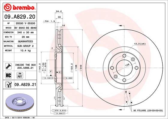 Breco BS 8940 - Əyləc Diski furqanavto.az