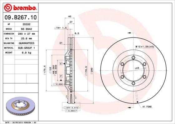 Breco BS 8942 - Əyləc Diski furqanavto.az