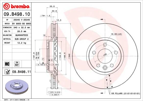 Breco BS 8955 - Əyləc Diski furqanavto.az