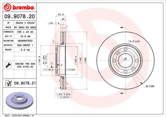 Breco BS 8952 - Əyləc Diski furqanavto.az