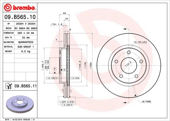 Breco BS 8964 - Əyləc Diski furqanavto.az