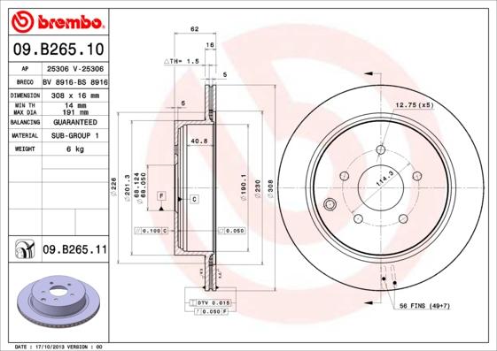 Breco BV 8916 - Əyləc Diski furqanavto.az