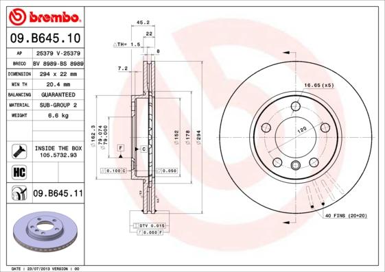 Breco BS 8989 - Əyləc Diski furqanavto.az