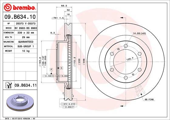 Breco BS 8983 - Əyləc Diski furqanavto.az