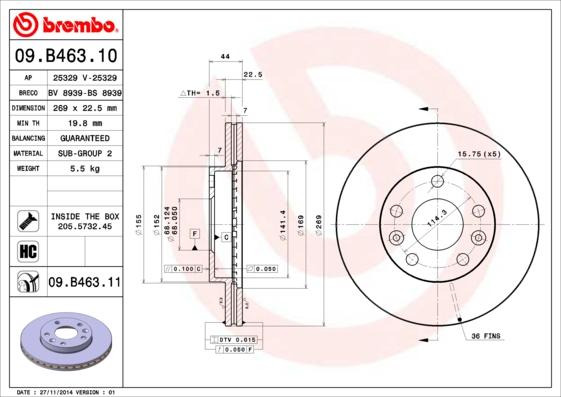 Breco BV 8939 - Əyləc Diski furqanavto.az