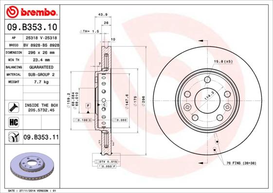 Breco BS 8928 - Əyləc Diski furqanavto.az