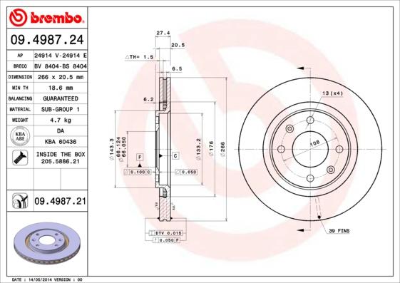 Breco BS 8404 - Əyləc Diski furqanavto.az