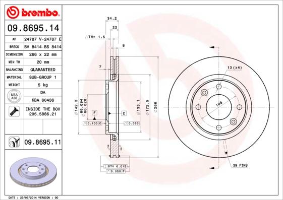 Breco BS 8414 - Əyləc Diski furqanavto.az