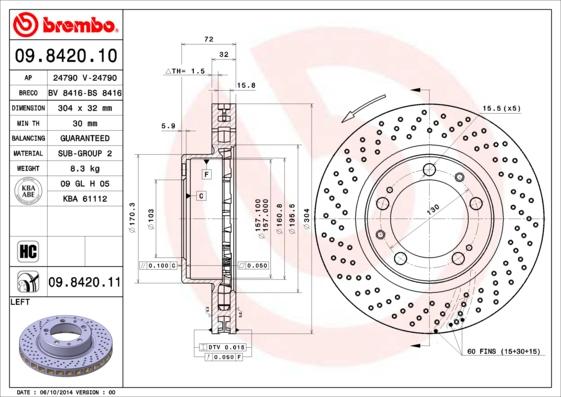 Breco BS 8416 - Əyləc Diski furqanavto.az