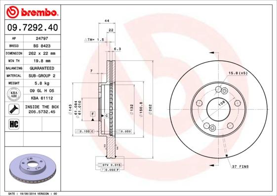 Breco BS 8423 - Əyləc Diski furqanavto.az