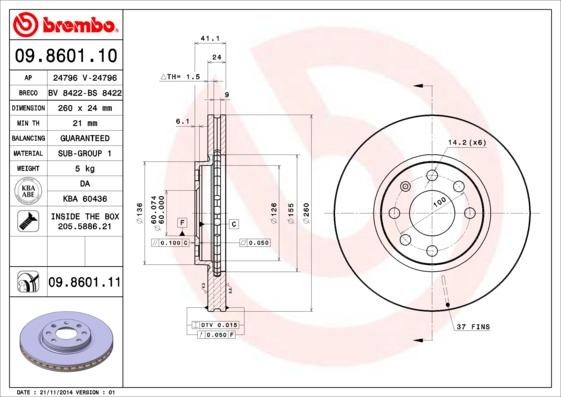 Breco BS 8422 - Əyləc Diski furqanavto.az