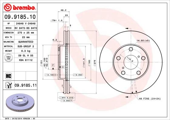 Breco BV 8472 - Əyləc Diski furqanavto.az