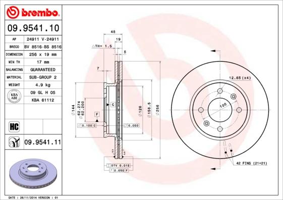 Breco BS 8516 - Əyləc Diski furqanavto.az