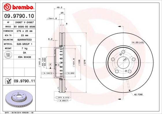 Breco BS 8586 - Əyləc Diski furqanavto.az