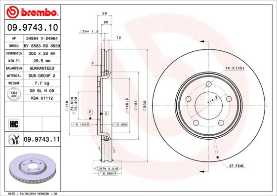 Breco BS 8583 - Əyləc Diski furqanavto.az