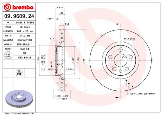 Breco BS 8524 - Əyləc Diski furqanavto.az