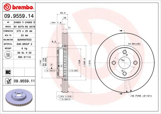 Breco BV 8579 - Əyləc Diski furqanavto.az