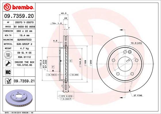 Breco BS 8658 - Əyləc Diski furqanavto.az