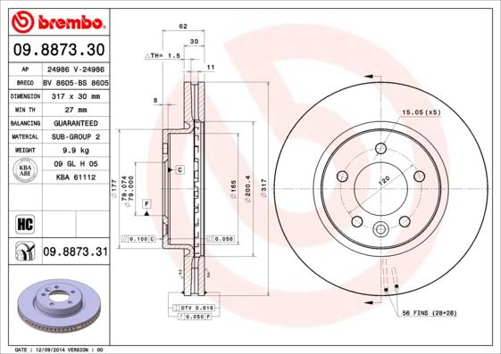 Breco BS 8605 - Əyləc Diski furqanavto.az