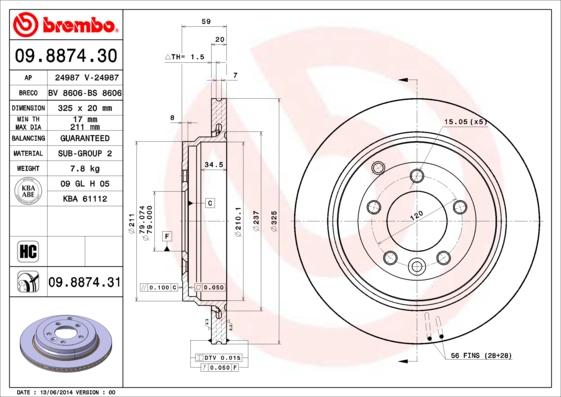 Breco BS 8606 - Əyləc Diski furqanavto.az