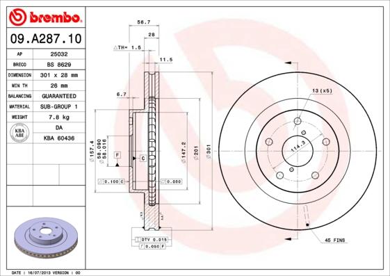 Breco BS 8629 - Əyləc Diski furqanavto.az