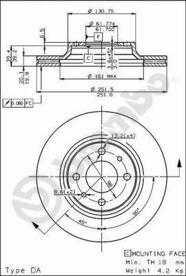 Breco BS 8011 - Əyləc Diski furqanavto.az