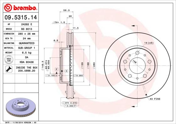 Breco BS 8013 - Əyləc Diski furqanavto.az