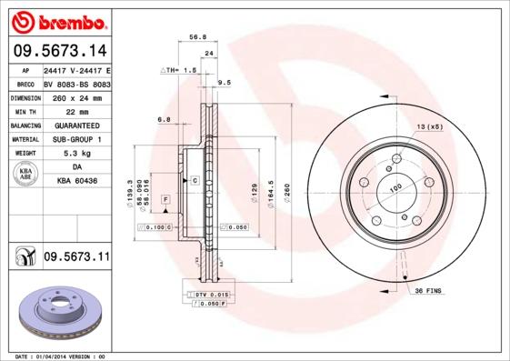 Breco BS 8083 - Əyləc Diski furqanavto.az