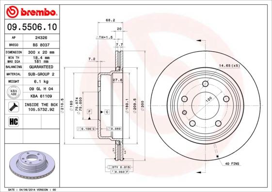 Breco BS 8037 - Əyləc Diski furqanavto.az