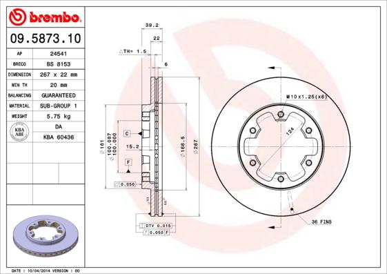 Breco BS 8153 - Əyləc Diski furqanavto.az