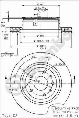 Breco BS 8109 - Əyləc Diski furqanavto.az