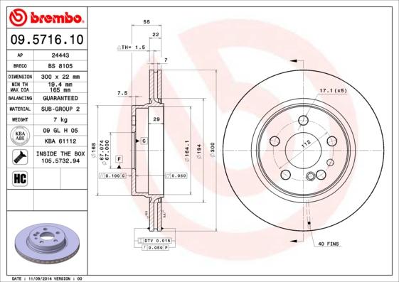 Breco BS 8105 - Əyləc Diski furqanavto.az