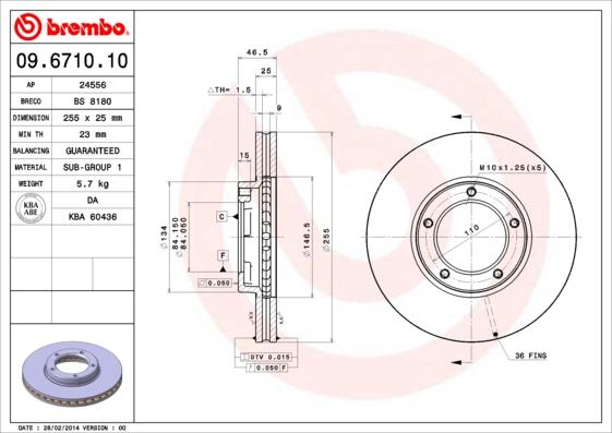 Breco BS 8180 - Əyləc Diski furqanavto.az