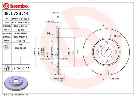 Breco BV 8125 - Əyləc Diski furqanavto.az