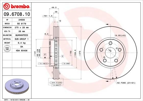 Breco BS 8179 - Əyləc Diski furqanavto.az