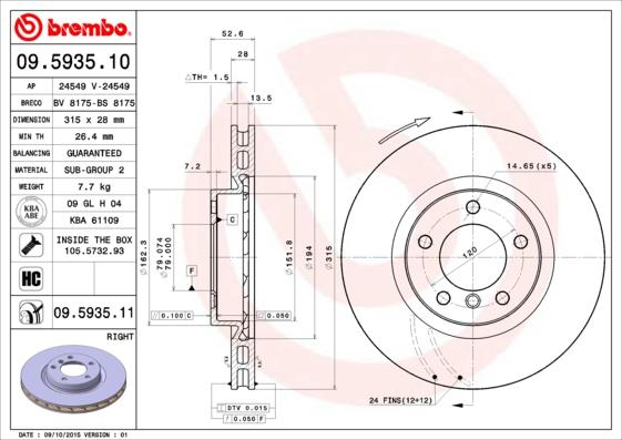 Breco BS 8175 - Əyləc Diski furqanavto.az