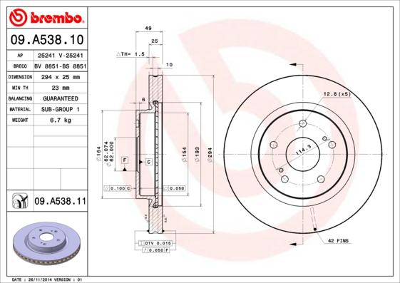 Breco BS 8851 - Əyləc Diski furqanavto.az