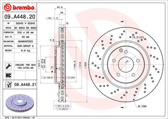 Breco BS 8852 - Əyləc Diski furqanavto.az