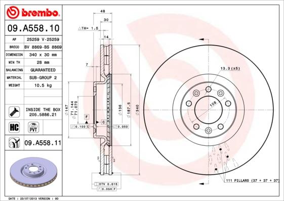 Breco BS 8869 - Əyləc Diski furqanavto.az