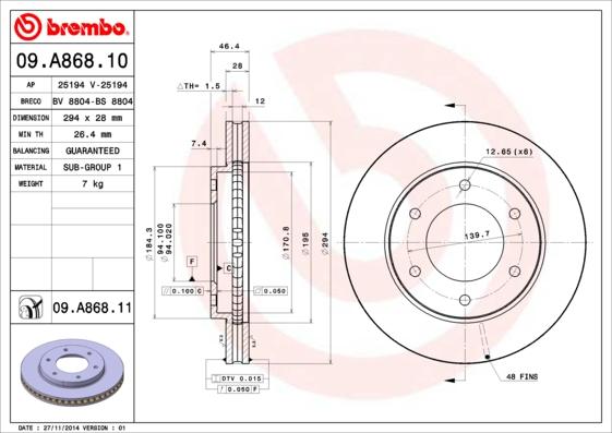 Breco BS 8804 - Əyləc Diski furqanavto.az