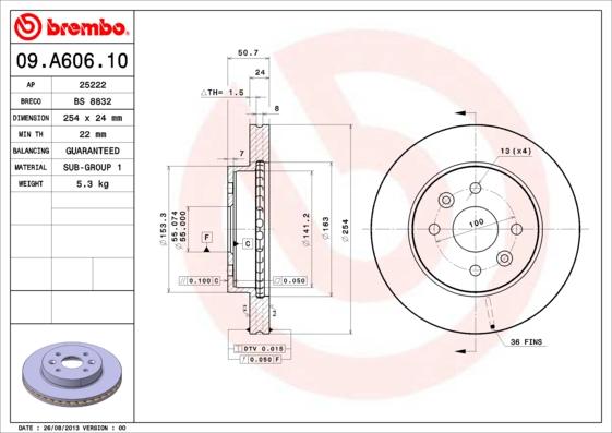 Breco BS 8832 - Əyləc Diski furqanavto.az