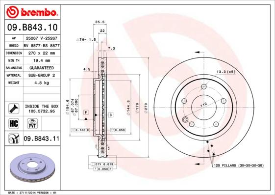 Breco BS 8877 - Əyləc Diski furqanavto.az