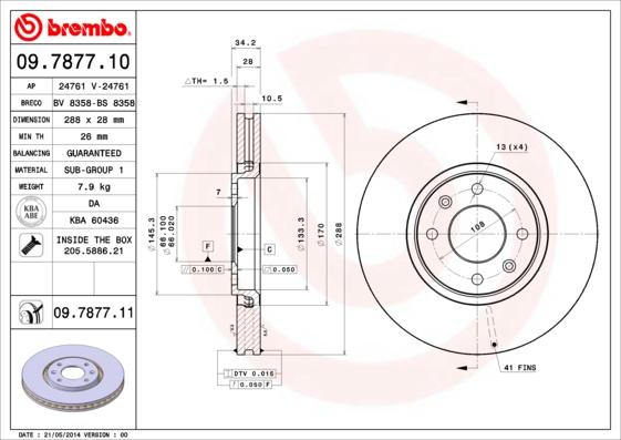 Breco BS 8358 - Əyləc Diski furqanavto.az